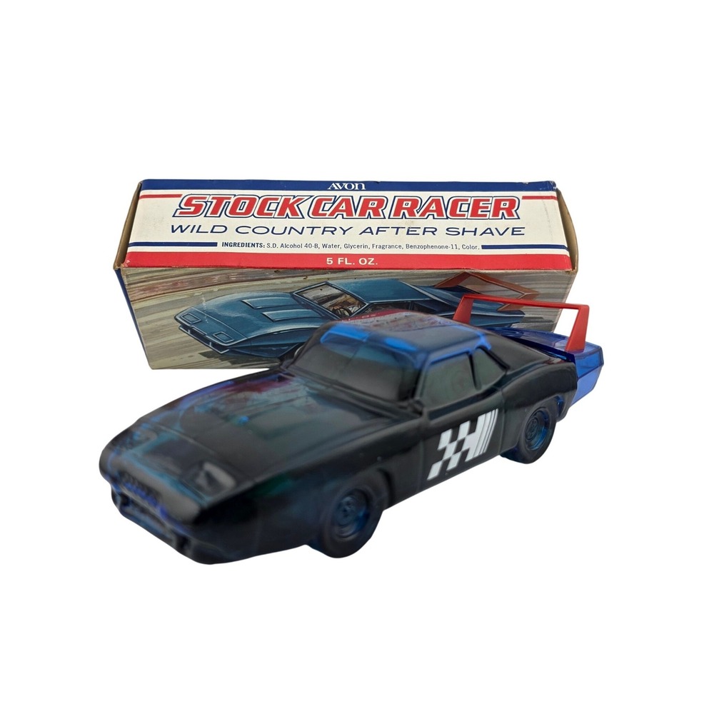 Avon Stock Car Racer Wild Country After Shave‎ Vintage Collectible with Box